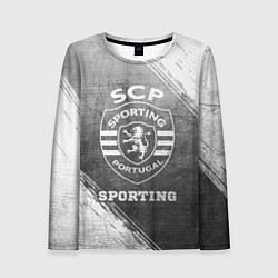 Женский лонгслив Sporting - grey gradient