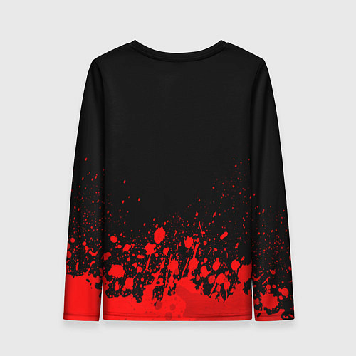 Женский лонгслив Manchester United - red gradient посередине / 3D-принт – фото 2