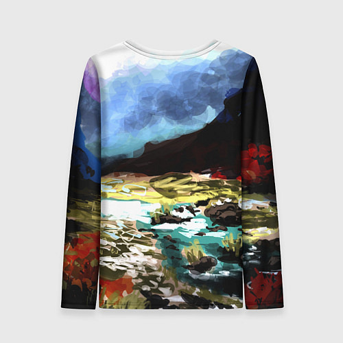 Женский лонгслив Cкайрим краски художника / 3D-принт – фото 2