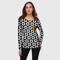 Лонгслив женский Serious Sam logo pattern, цвет: 3D-принт — фото 2