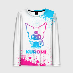 Женский лонгслив Kuromi neon gradient style