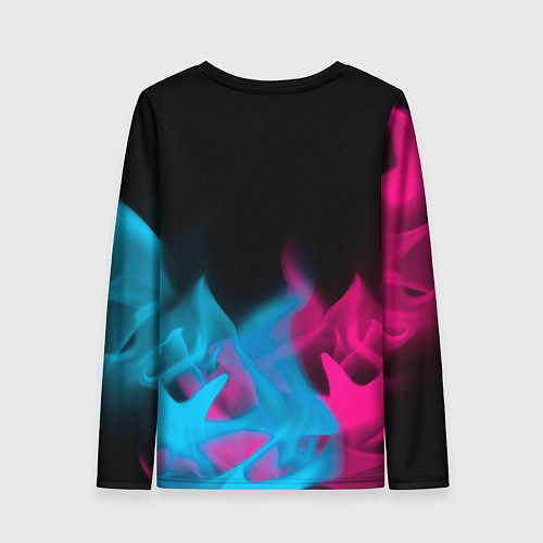 Женский лонгслив Deadlock - neon gradient посередине / 3D-принт – фото 2