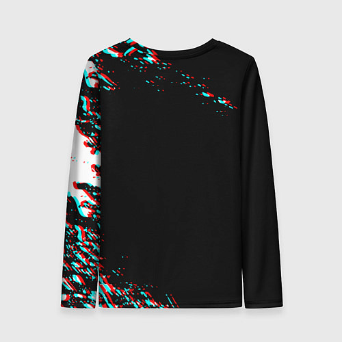 Женский лонгслив Dead by daylight глитч / 3D-принт – фото 2