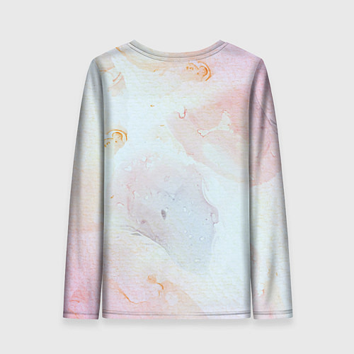 Женский лонгслив Маяк у моря на закате в отпечатке пальца / 3D-принт – фото 2