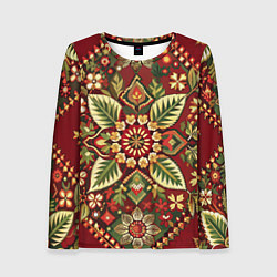 Женский лонгслив Стиль советского ковра узоры и орнамент