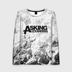 Женский лонгслив Asking Alexandria white graphite