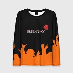 Лонгслив женский Green day rock, цвет: 3D-принт