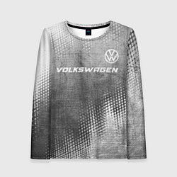 Женский лонгслив Volkswagen - grey gradient посередине