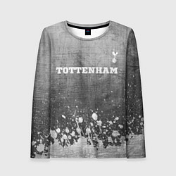 Женский лонгслив Tottenham - grey gradient посередине