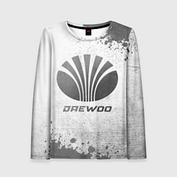 Женский лонгслив Daewoo - white gradient