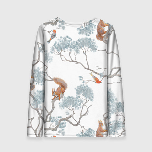 Женский лонгслив Уральский паттерн / 3D-принт – фото 2