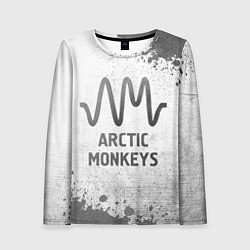 Женский лонгслив Arctic Monkeys - white gradient