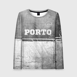 Женский лонгслив Porto - grey gradient посередине