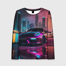 Лонгслив женский Porshe night city, цвет: 3D-принт