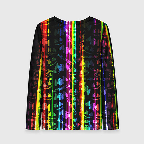 Женский лонгслив Marshmello градиент / 3D-принт – фото 2