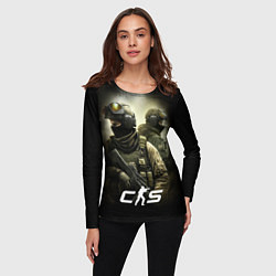 Лонгслив женский CS спецназ, цвет: 3D-принт — фото 2
