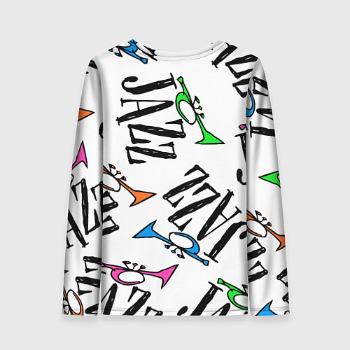 Женский лонгслив Just jazz in color / 3D-принт – фото 2