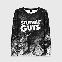 Женский лонгслив Stumble Guys black graphite