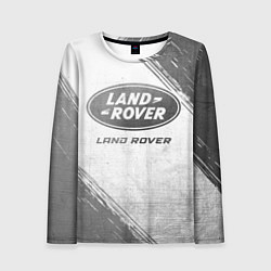 Женский лонгслив Land Rover - white gradient