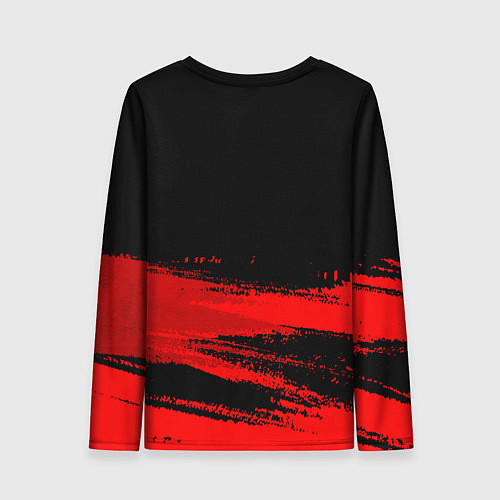 Женский лонгслив West Ham - red gradient посередине / 3D-принт – фото 2