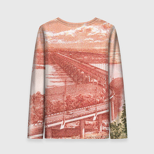 Женский лонгслив Любимый Хабаровск 5000 / 3D-принт – фото 2