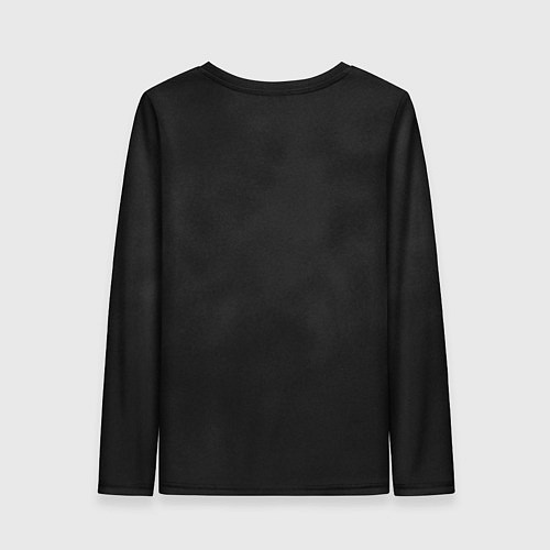 Женский лонгслив Красный дикий кабан на темном фоне / 3D-принт – фото 2