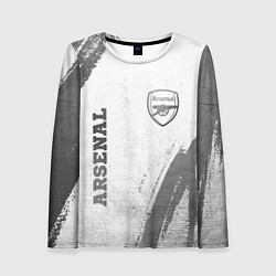 Женский лонгслив Arsenal - white gradient вертикально