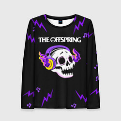 Лонгслив женский The Offspring неоновый череп, цвет: 3D-принт