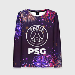 Лонгслив женский Праздничный PSG, цвет: 3D-принт
