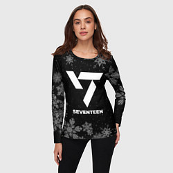 Лонгслив женский Снежный Seventeen, цвет: 3D-принт — фото 2