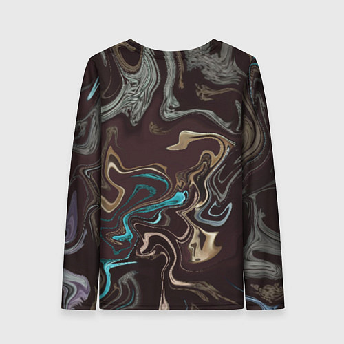 Женский лонгслив Волна безумия / 3D-принт – фото 2