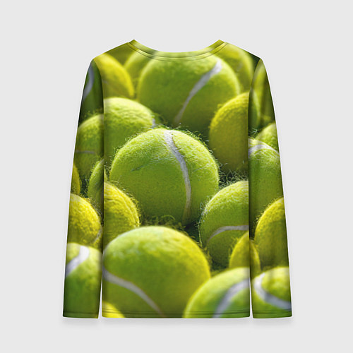 Женский лонгслив Теннисные мячи / 3D-принт – фото 2