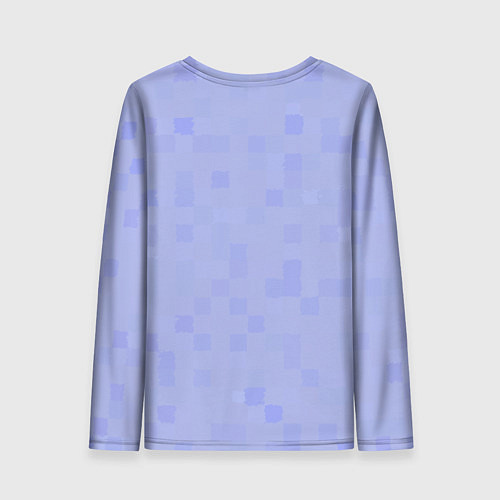 Женский лонгслив Пиксельная клетка / 3D-принт – фото 2