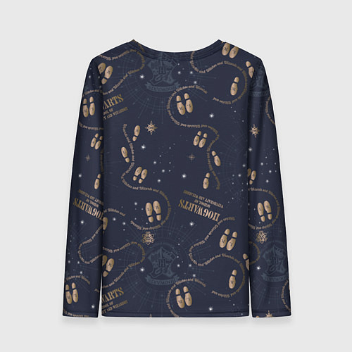 Женский лонгслив Карта мародёров Гарри Поттер / 3D-принт – фото 2