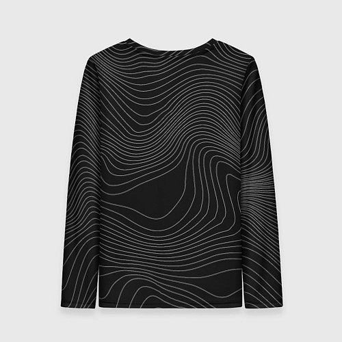 Женский лонгслив Arctic Monkeys - белые линии / 3D-принт – фото 2