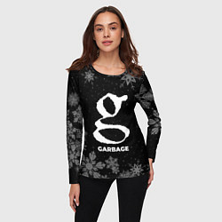 Лонгслив женский Снежный Garbage, цвет: 3D-принт — фото 2