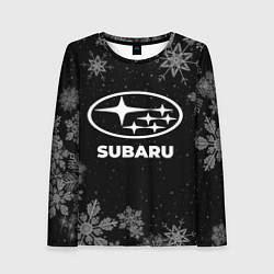 Лонгслив женский Снежный Subaru, цвет: 3D-принт