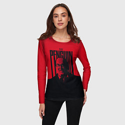 Лонгслив женский Освальд Кобб Пингвин, цвет: 3D-принт — фото 2