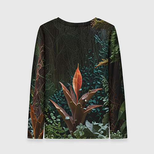 Женский лонгслив Объемные растения / 3D-принт – фото 2