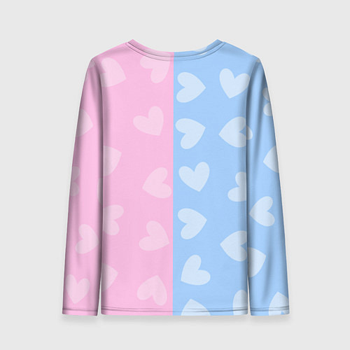 Женский лонгслив Стич и Ангел / 3D-принт – фото 2