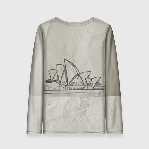 Женский лонгслив Сидней / 3D-принт – фото 2