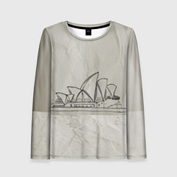 Лонгслив женский Сидней, цвет: 3D-принт