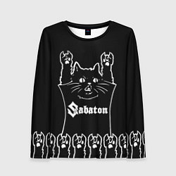 Женский лонгслив Sabaton: cat rock