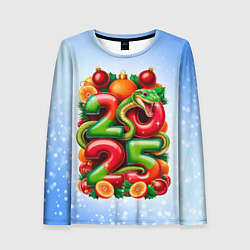 Лонгслив женский Змеи к нам приходят 2025, цвет: 3D-принт