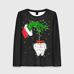 Женский лонгслив Гринч похищает у зубной феи