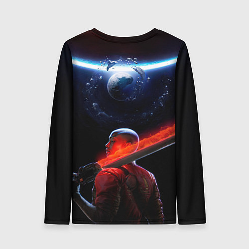 Женский лонгслив Героиня Intergalactic the heretic prophet / 3D-принт – фото 2