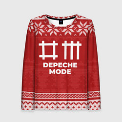 Лонгслив женский Новогодний Depeche Mode, цвет: 3D-принт