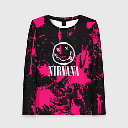 Женский лонгслив Nirvana pink color