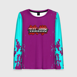 Женский лонгслив Tekken краски неон