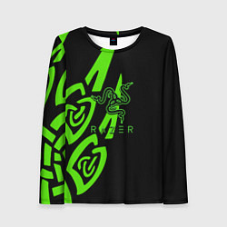 Женский лонгслив Razer лого лес